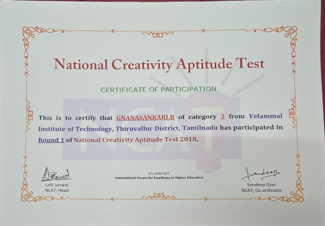 Wrote_NCAT_Category_3_Exam